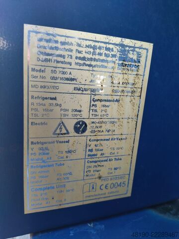 Refrigeration dryer compressed air Ultratroc SD7000A
