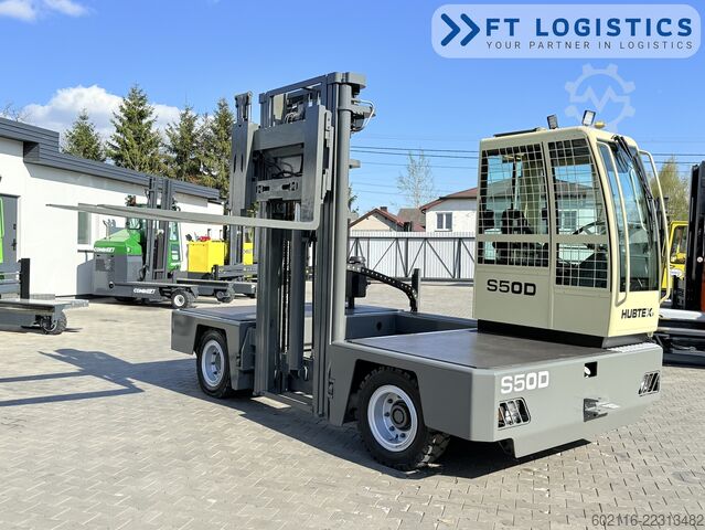 Side loader forklift Hubtex S50D TRIPLEX 6300 FREE-LIFT PLATFORM1600