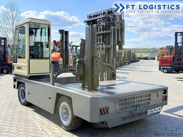 Side loader forklift Hubtex S50D TRIPLEX 6300 FREE-LIFT PLATFORM1600