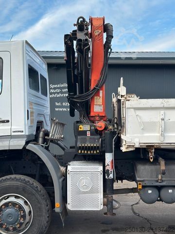 Dreiseitenkipper LKW MERCEDES-BENZ Axor 1824 4x4 EU5 DSK, Palfinger PK9501 LK 6m³