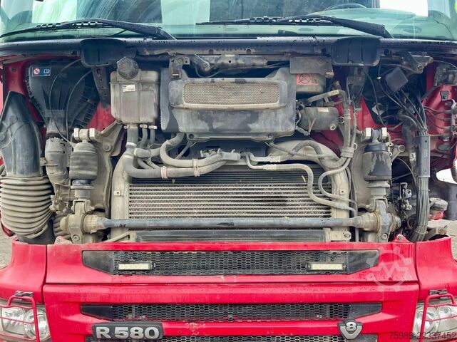 Chassis with cab Scania R580 V8 6x4, RETARDER, 614915 km FULL SPRING!  ...