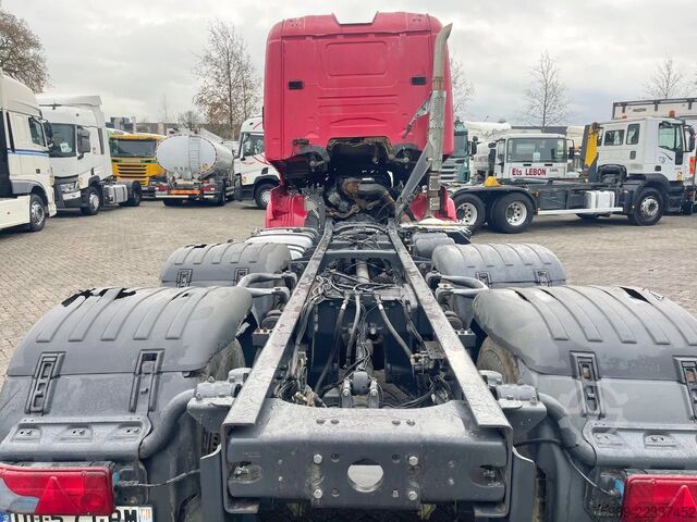 Chassis with cab Scania R580 V8 6x4, RETARDER, 614915 km FULL SPRING!  ...