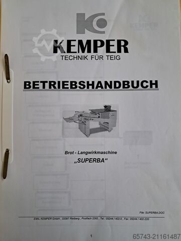 Brotlängswirkmaschine Kemper SU-L
