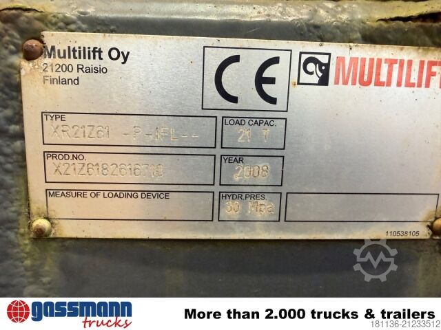 Roll-off tipper truck HIAB XR21Z61 Abrollanlage