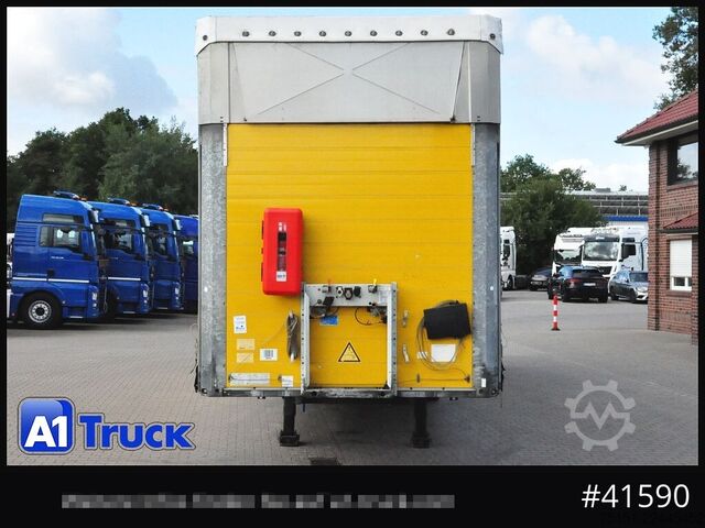 Open semitrailer with tarp SCHMITZ SCS 24, Mega, Varios, verzinkt, VDI 2700, DC 9.5