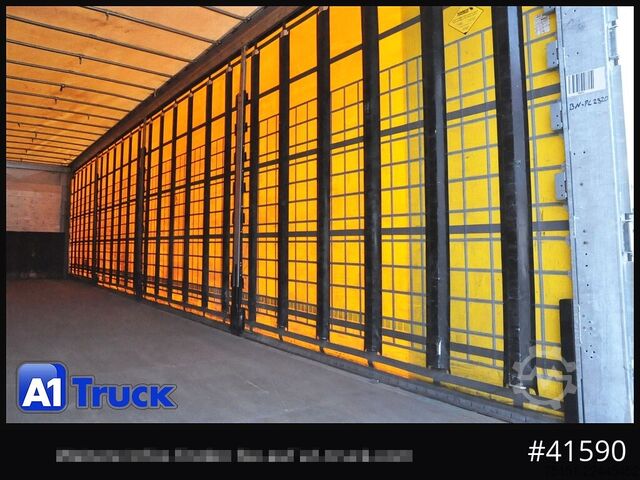 Open semitrailer with tarp SCHMITZ SCS 24, Mega, Varios, verzinkt, VDI 2700, DC 9.5