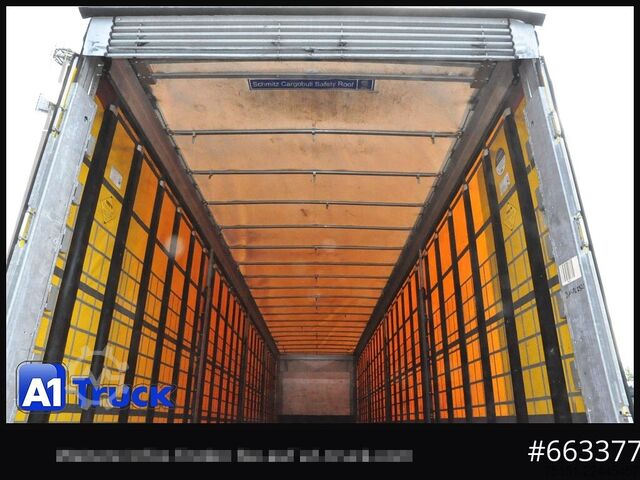 Open semitrailer with tarp SCHMITZ SCS 24, Mega, Varios, verzinkt, VDI 2700, DC 9.5