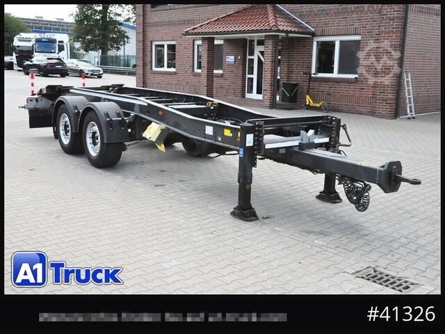 Roll off trailer HUEFFERMANN HTSA 18,77, Tandem Abrollanhänger,