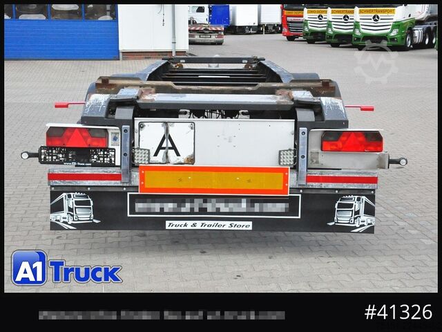 Roll off trailer HUEFFERMANN HTSA 18,77, Tandem Abrollanhänger,