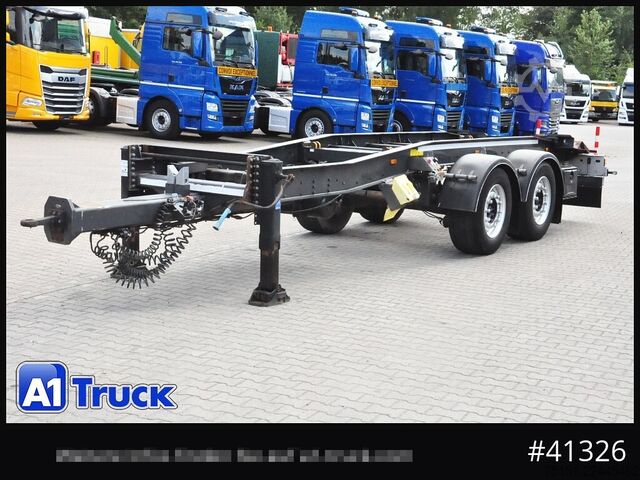 Roll off trailer HUEFFERMANN HTSA 18,77, Tandem Abrollanhänger,