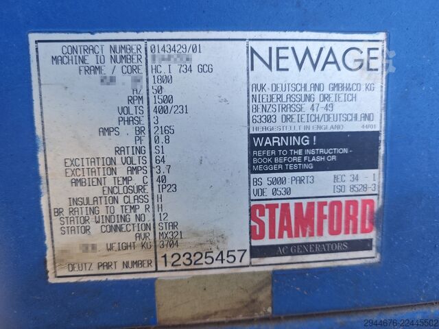 Electric generator Stamford HC I 734 GCG
