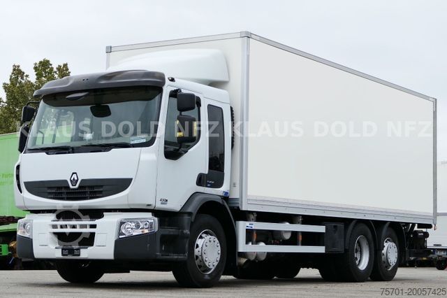 LKW mit Kofferaufbau RENAULT Premium 430 6x2 Koffer Lift-/Lenkachse LBW EU5