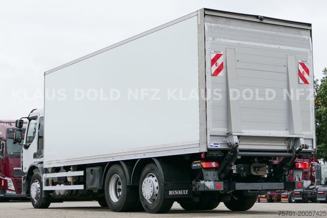 Box truck RENAULT Premium 430 6x2 Koffer Lift-/Lenkachse LBW EU5