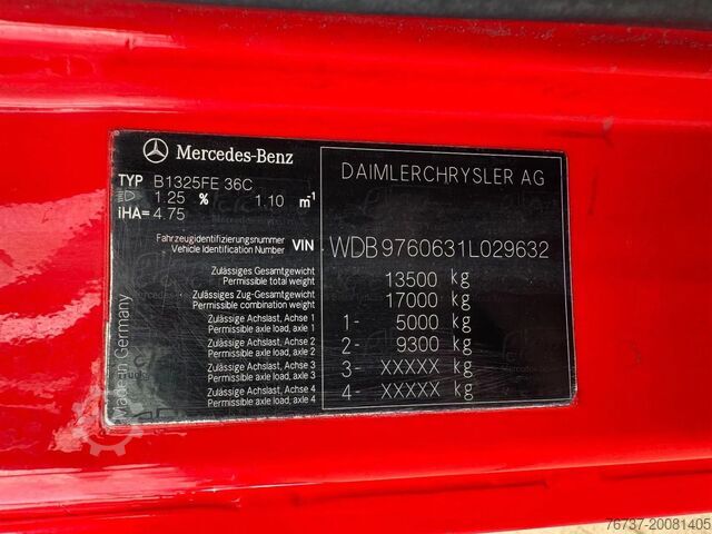 Fire engine Mercedes-Benz ATEGO 1325 **FIRETRUCK-2000LTR TANK