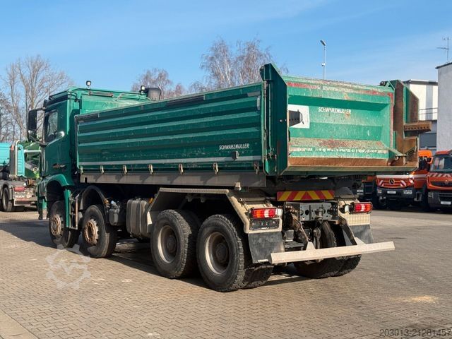 Three-sided tipper truck MERCEDES-BENZ Arocs 4145 8X6 Kipper Schwarzmüller