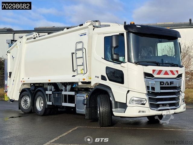 Garbage truck DAF XD 340 6X2 FAN Day Cab - Olympus Hecklader 21W -