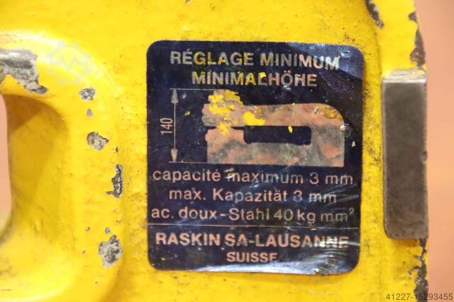 Punching unit punching bracket Raskin 25 BL 260 Ausladung 210 mm