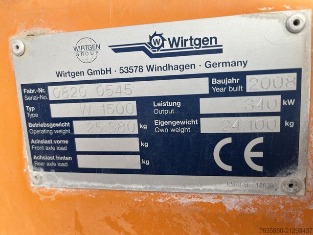 Asphalt milling machine Wirtgen W1500