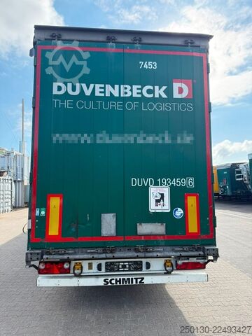 Auflieger mit Pritsche & Plane SCHMITZ CARGOBULL SCB*S3T MegaTrailer Curtainsider Edscha