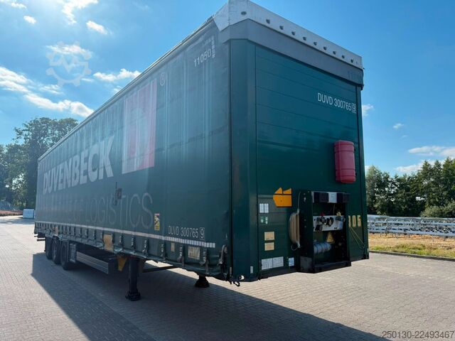 Auflieger mit Pritsche & Plane SCHMITZ CARGOBULL SCB*S3T MegaTrailer Curtainsider Edscha