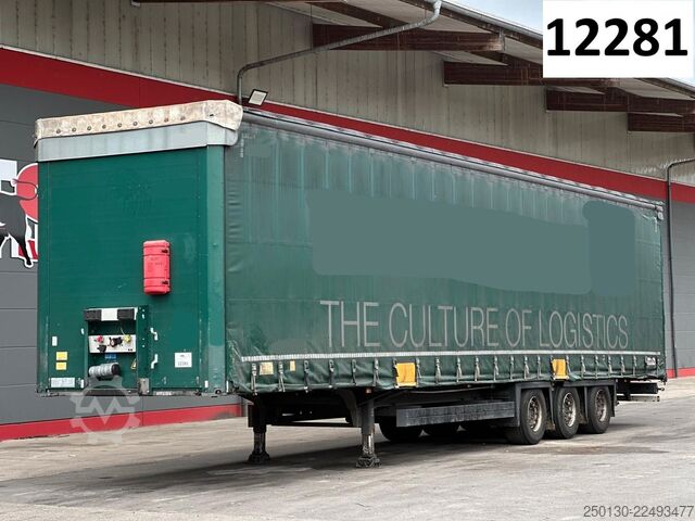 Auflieger mit Pritsche & Plane SCHMITZ CARGOBULL SCB*S3T MegaTrailer Curtainsider Edscha