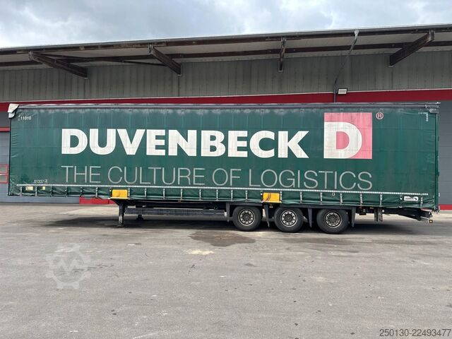 Auflieger mit Pritsche & Plane SCHMITZ CARGOBULL SCB*S3T MegaTrailer Curtainsider Edscha