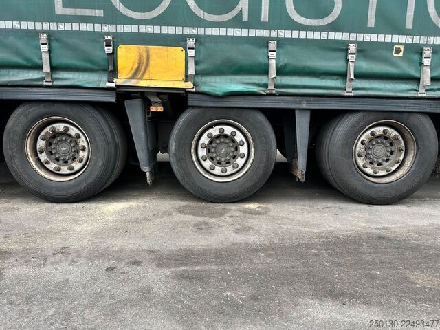 Auflieger mit Pritsche & Plane SCHMITZ CARGOBULL SCB*S3T MegaTrailer Curtainsider Edscha