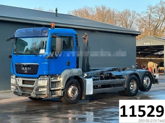 Roll-off tipper truck MAN TGS 26.480 BL 6x2 MEILLER RK 20.65 AK
