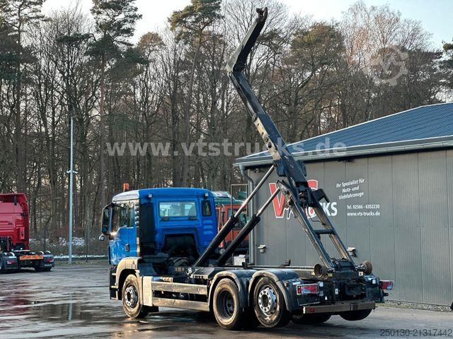 Roll-off tipper truck MAN TGS 26.480 BL 6x2 MEILLER RK 20.65 AK