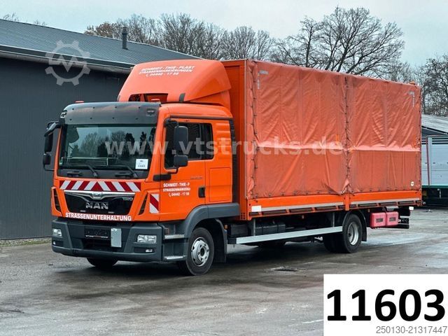 Curtain sider van MAN TGL 10.250 4x2 BL  Stürenberg Plane & Spriegel