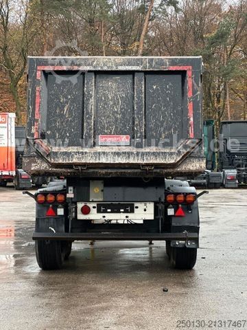 Tipper semitrailer LANGENDORF SKS-HS 24/30 Kippmulde 25m³ / Stahl/ Liftachse/
