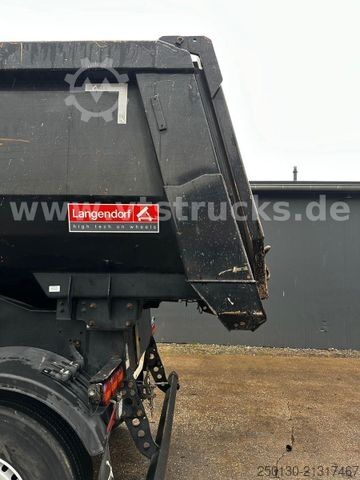 Tipper semitrailer LANGENDORF SKS-HS 24/30 Kippmulde 25m³ / Stahl/ Liftachse/