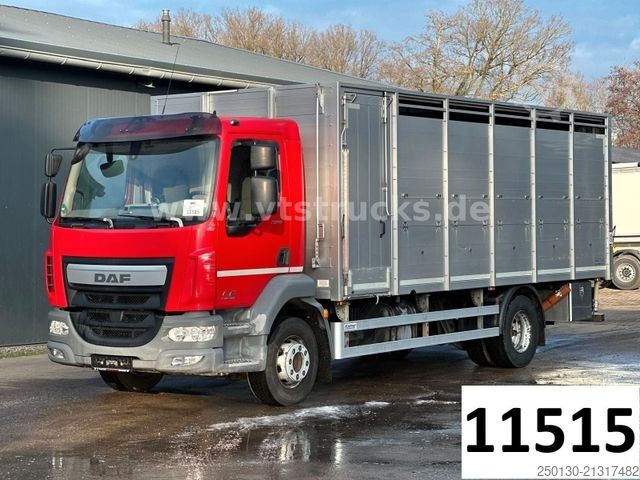 Cattle truck DAF LF 280 4x2 BL 1.Stock Viehwagen ACC LDW CAM