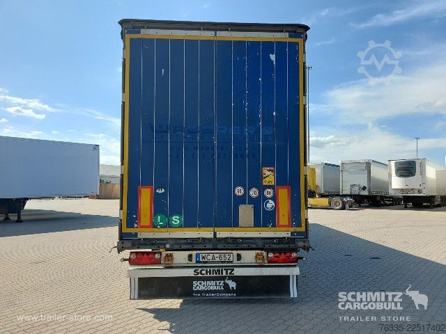 Open semitrailer with tarp Schmitz Cargobull Curtainsider Mega