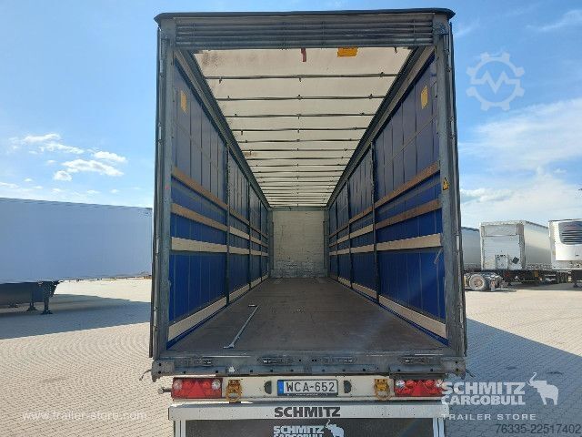 Open semitrailer with tarp Schmitz Cargobull Curtainsider Mega