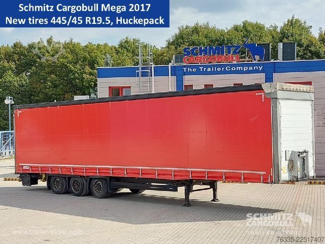 Auflieger mit Pritsche & Plane Schmitz Cargobull Curtainsider Mega