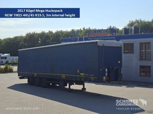 Open semitrailer with tarp Kögel Curtainsider Mega