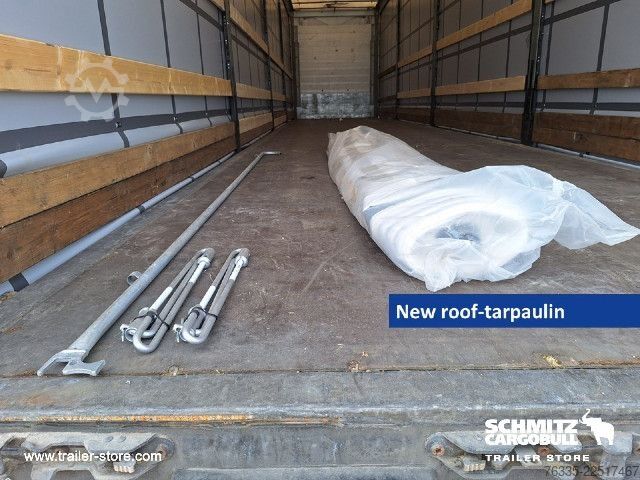 Open semitrailer with tarp Schmitz Cargobull Curtainsider Mega