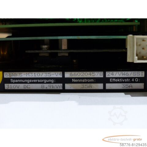 Component Seidel 66WKS-M310/35-V4 - 66WKS-M310 / 35-V4 Servoverstärker 8,9 kVA