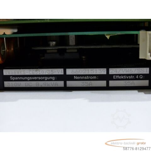 Component Seidel VW66WKS-CE310/35-V4 - VW66WKS-CE310 / 35-V4 Servoverstärker 8,9 kVA