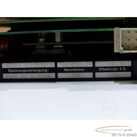 Component Seidel VW66WKS-CE310/35-V4 - VW66WKS-CE310 / 35-V4 Servoverstärker 8,9 kVA