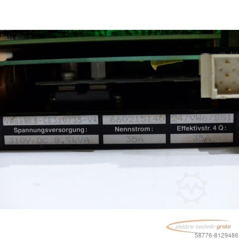 Component Seidel VW66WKS-CE310/35-V4 - VW66WKS-CE310 / 35-V4 Servoverstärker 8,9 kVA