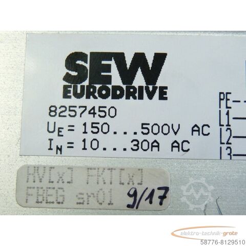 Component SEW Eurodrive WPU 2030 Sanfsumschalter für polumschaltbare Motore