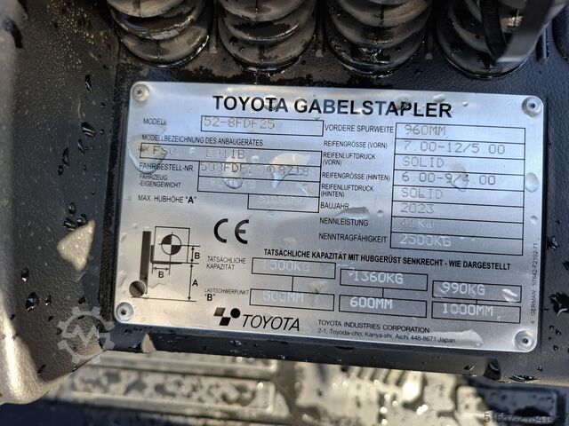 Diesel-Gabelstapler Toyota Tonero 52-8 FDF 25 | 2023