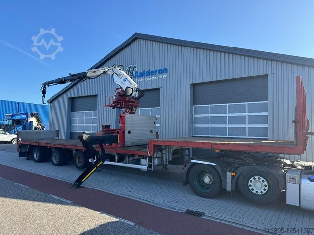 Semi-Tieflader Floor FLSDO 12 30H2, Kennis 20t/m Crane, Steeringaxle...