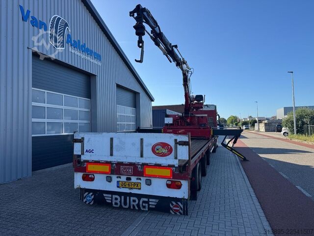 Semi-Tieflader Floor FLSDO 12 30H2, Kennis 20t/m Crane, Steeringaxle...