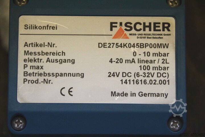 Differential pressure switch Fischer DE2754K045BP00MW