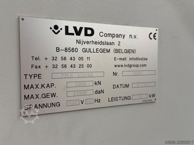 Abkantpresse LVD PPEB-500/61