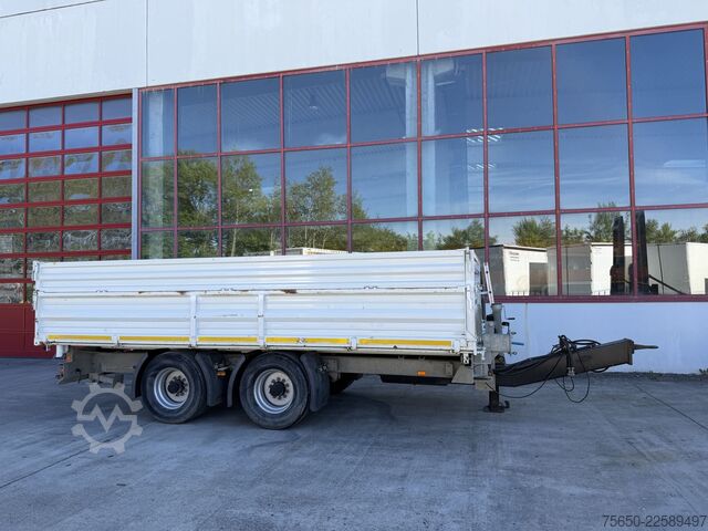 Nutzfahrzeug  18 t  18 t Tandemkipper- Tieflader, Aufsatzbordwände