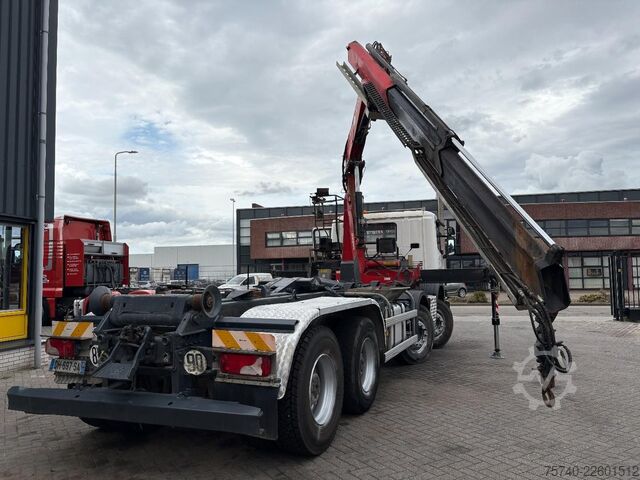Kranwagen Scania P 410 + FASSI F 165 - 2X EXT. + 8X4 + HAAKARM S...
